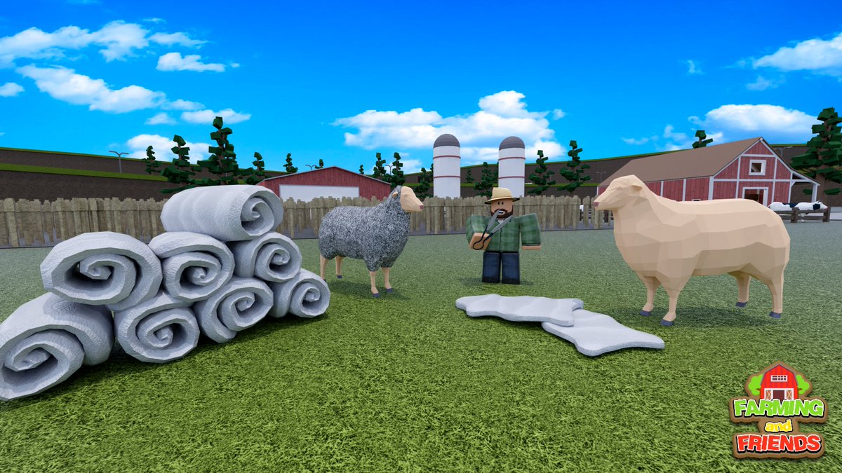 DunnGames's tweet photo. We will be dropping the new Animal Revamp update today at 4pm CST!
- Sheep/Wool
- Naming Animals
- Automatic Barns
- Cakes
- Much More!
Get Ready Here๐ https://t.co/JFzYu9NMhQ
#Roblox #Farming #FarmingandFriends https://t.co/y6deHfJshL