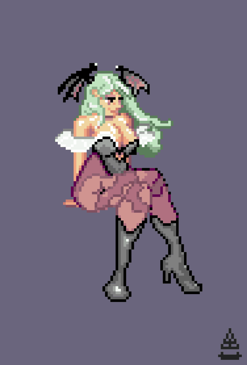 billazartt's tweet photo. I'd been wanting to learn how to draw people, and I've always loved the Capcom style of fighting characters, so I took a shot at Morrigan, both with - and without - wings.
#pixelart #asperite #Morrigang #Darkstalkers https://t.co/ybWHgUCPA0