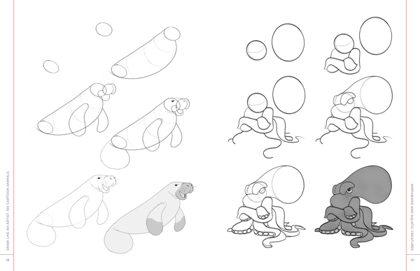 🥳I wrote and illustrated a book!🥳

'Draw Like An Artist: 100 Cartoon Animals' will be published in 2022 by @QuartoCreates! Writing and illustrating his was a fantastic opportunity and I can't wait to share more.

Here's a first look at it! If you try any of these, tag me! ;) 