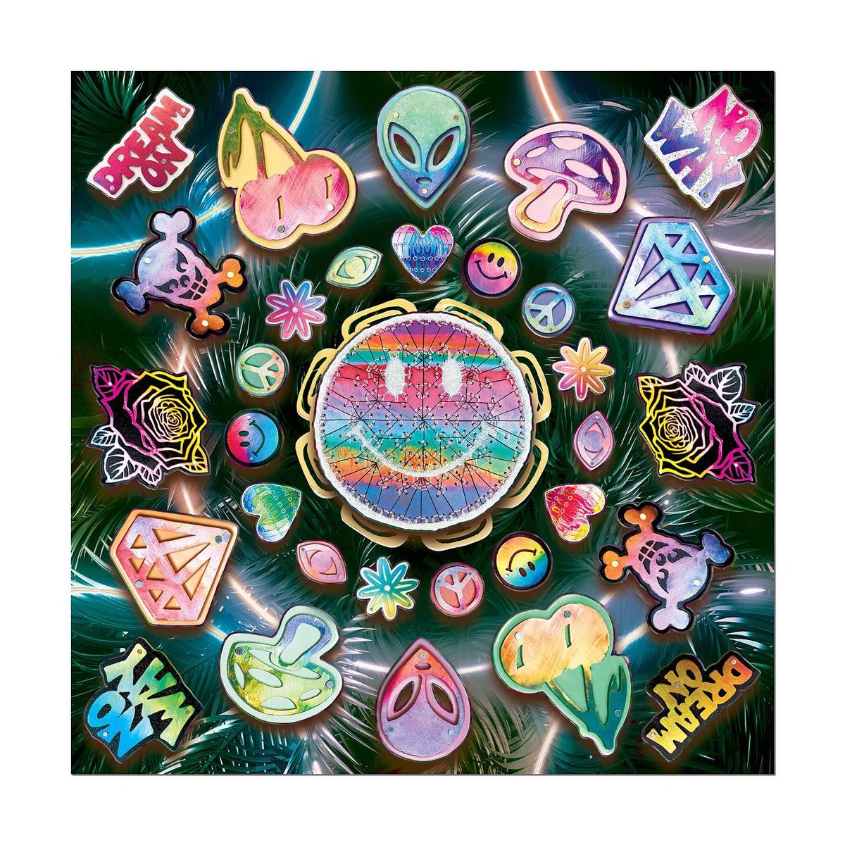 “Dream On” 🌈 Its rainbow glow is good to go, just about anywhere. We teamed up with Sienna Patti to turn Mallory Weston’s jewelry inspired by Lisa Frank stickers, back into stickers of her jewelry. Sound trippy? It is 🤪 See for yourself applystickers.com/products/mallo…