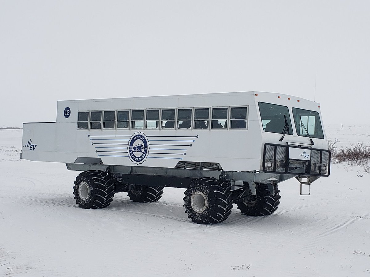 The @mbchambersofcom was thrilled to be invited by @FrontiersNorth for the unveiling of the first ever EV Tundra Buggy in @TownofChurchill along with @TravelManitoba @MinJonReyes @MinSGuillemard #PoweroftheNetwork #VoiceofBusiness