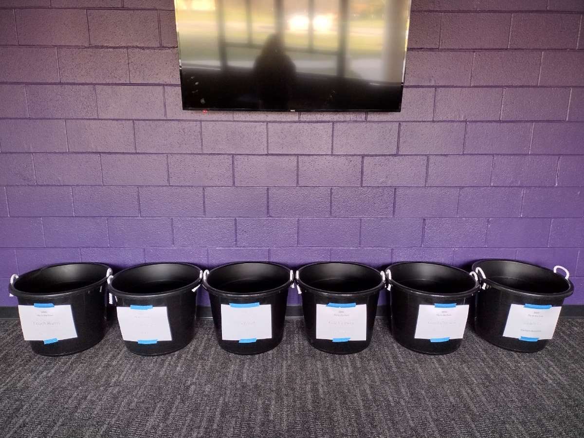 RU_SAAC's tweet photo. Our results are in!!! The coaches in the running for Pie in the Face event are:
Coach Burns
Coach Bartz
Coach Toliver
Coach Lanera
Coach Chwistek
Coach Vic
Bins are in Seaver thru Tuesday make sure to get there with your cans to put in  votes for the top coaches to get Pie'd!!!! https://t.co/BhC2ldqFz7
