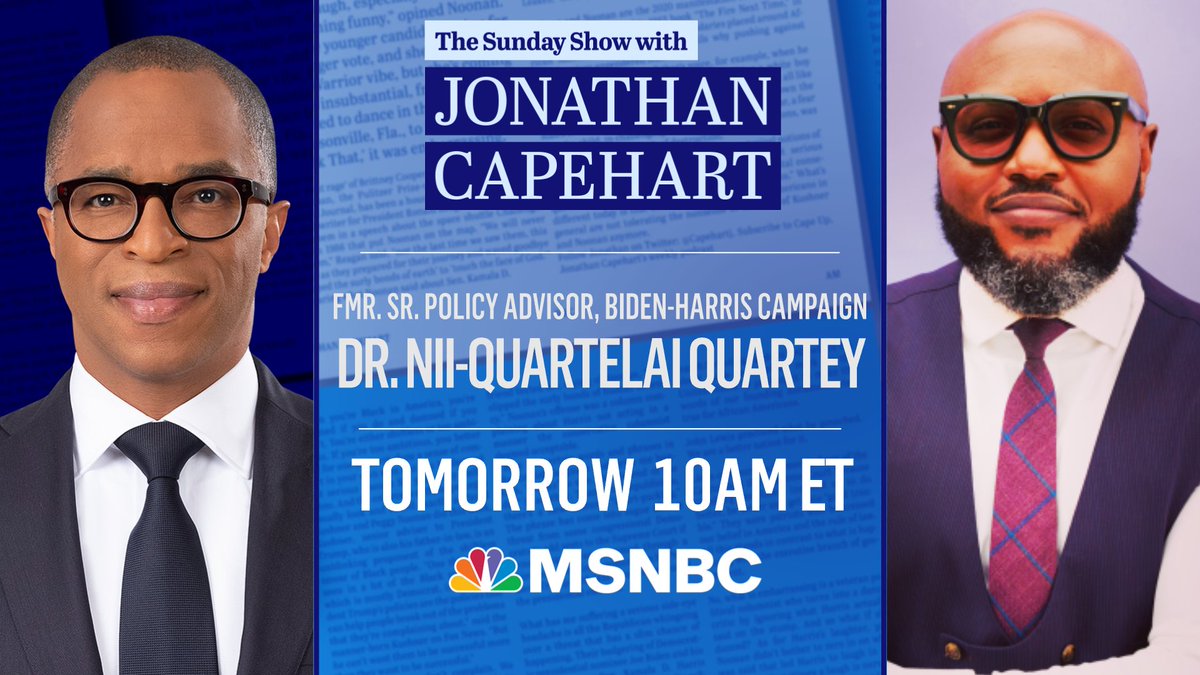 The Saturday/Sunday Show with Jonathan Capehart (@weekendcapehart) on Twitter photo In celebration of National Caregiving Month, Sr. Advisor <a href="/drniiquartelai/">Nii-Quartelai Quartey</a> joins <a href="/CapehartJ/">Jonathan Capehart</a> to discuss the importance of caregivers and how the Build Back Better Act can potentially improve the lives of seniors, caregivers, communities of color, and the LGBTQ community. #SundayShow In celebration of National Caregiving Month, Sr. Advisor <a href="/drniiquartelai/">Nii-Quartelai Quartey</a> joins <a href="/CapehartJ/">Jonathan Capehart</a> to discuss the importance of caregivers and how the Build Back Better Act can potentially improve the lives of seniors, caregivers, communities of color, and the LGBTQ community. #SundayShow