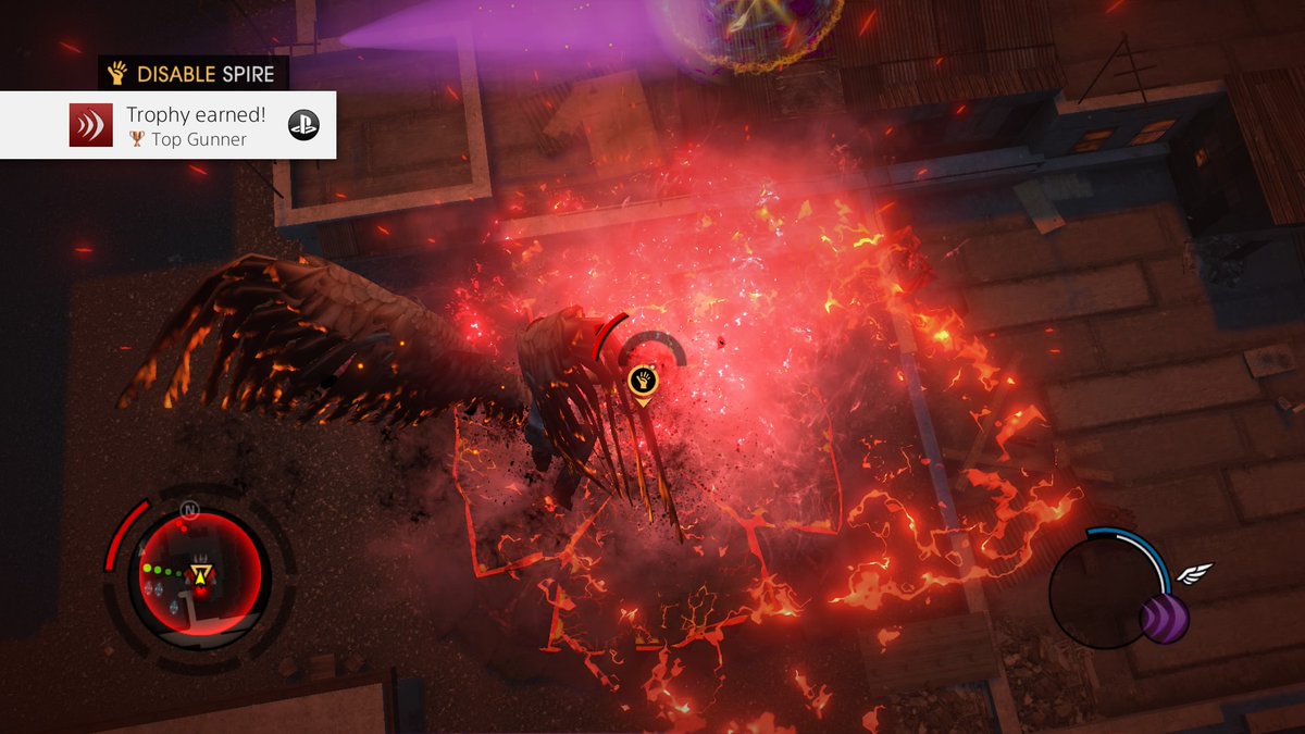 Hyde323's tweet photo. #PS4share she didn't need a plane for this one! #TopGunner #SaintsRow #GatOutOfHell #gamer >) https://t.co/q3AiiUu89m