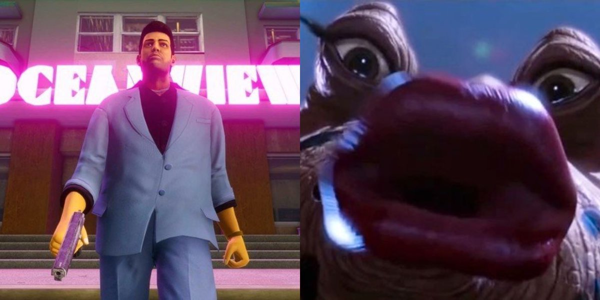 screenrant's tweet image. #GrandTheftAutoTheDefinitiveEdition is just gaming's version of the #StarWars Special Editions.

buff.ly/3HHXton