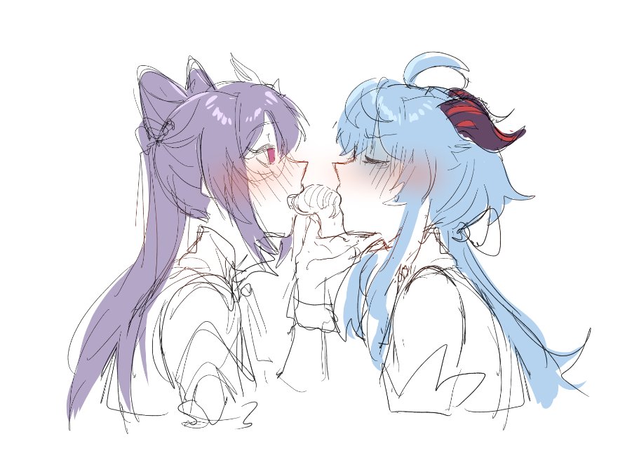 ganyu suffers just this once for keqing's bday

#ganqing