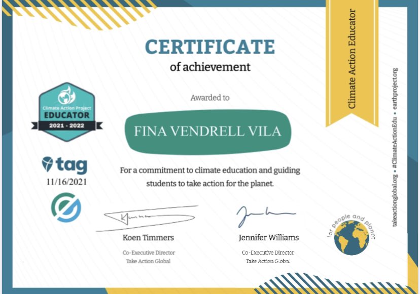 Today I am taking action for the planet. Thrilled to announce my commitment as a Climate Action Educator. Together we can make the difference! Join me: earthproject.org #ClimateActionEdu <a href="/TakeActionEdu/">Take Action Global</a>