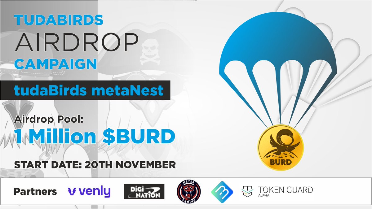 PrimeX BTC (@primexbitcoin) on Twitter photo ✨ We are thrilled to announce 📢 the launch of tudaBirds Airdrop Campaign. We are giving away a total of 1,000,000 $BURD tokens in the Airdrop Campaign to our loyal community members.✨
<a href="/SimonCocking/">Simon Cocking</a> @tudabirdsceo
Airdrop bot: t.me/BURDAirdropBot
#Airdrops #token #BSCGems ✨ We are thrilled to announce 📢 the launch of tudaBirds Airdrop Campaign. We are giving away a total of 1,000,000 $BURD tokens in the Airdrop Campaign to our loyal community members.✨
<a href="/SimonCocking/">Simon Cocking</a> @tudabirdsceo
Airdrop bot: t.me/BURDAirdropBot
#Airdrops #token #BSCGems
