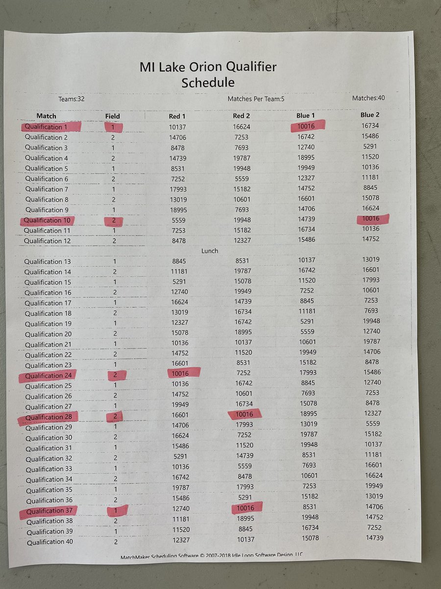 Here’s our match schedule!🙌
