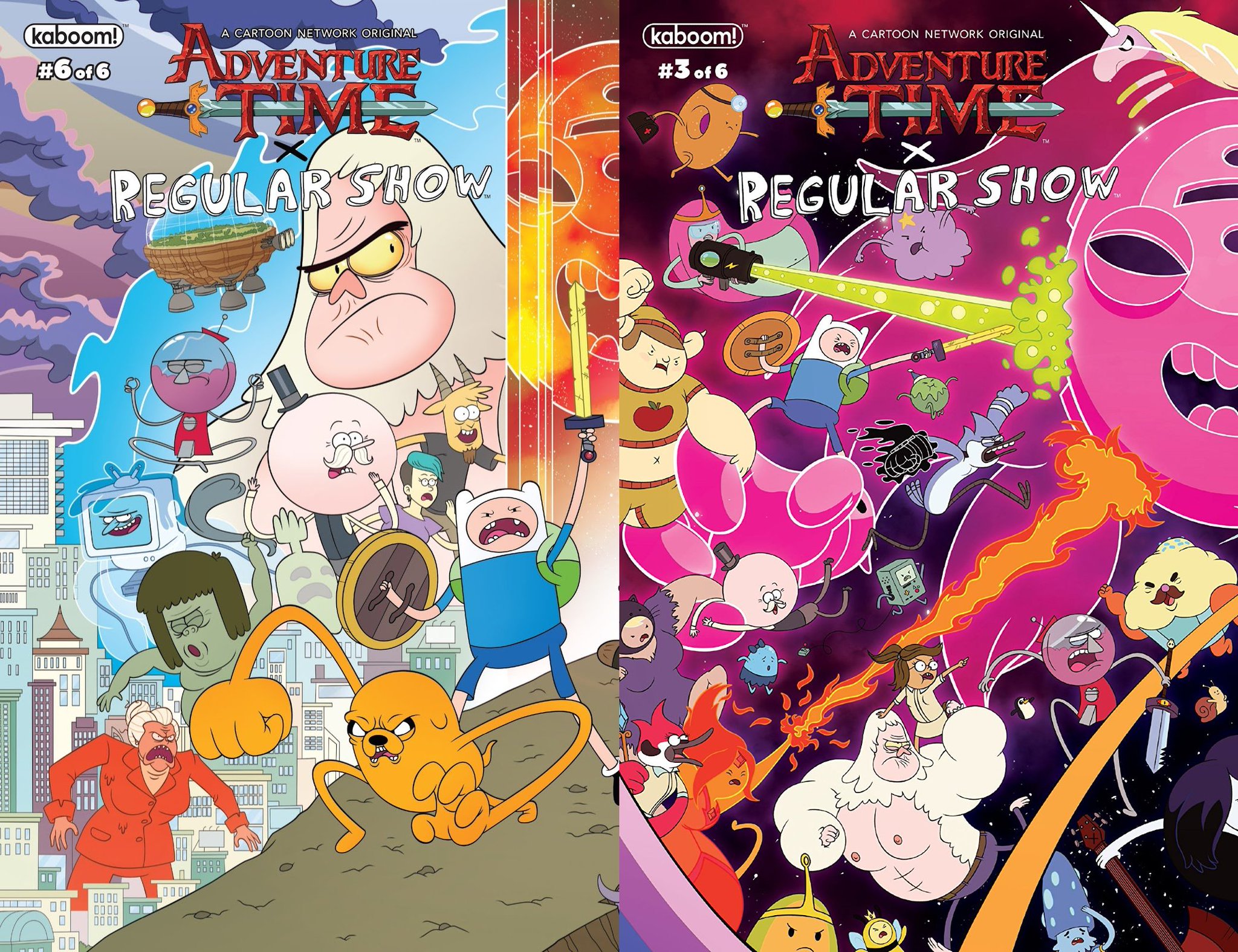 JOLLY J on Twitter "Regular Show & Adventure Time canonically had an