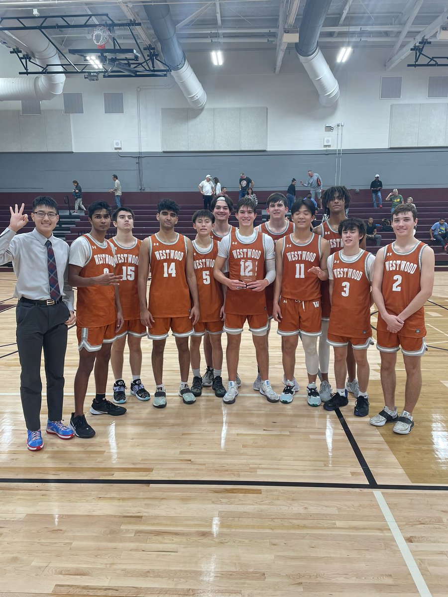 Westwoodhoop's tweet photo. Warriors go 5-0 in the Austin High Tournament to take the Championship! Keep growing and building. Proud of these guys! https://t.co/zIFmxnzgLU