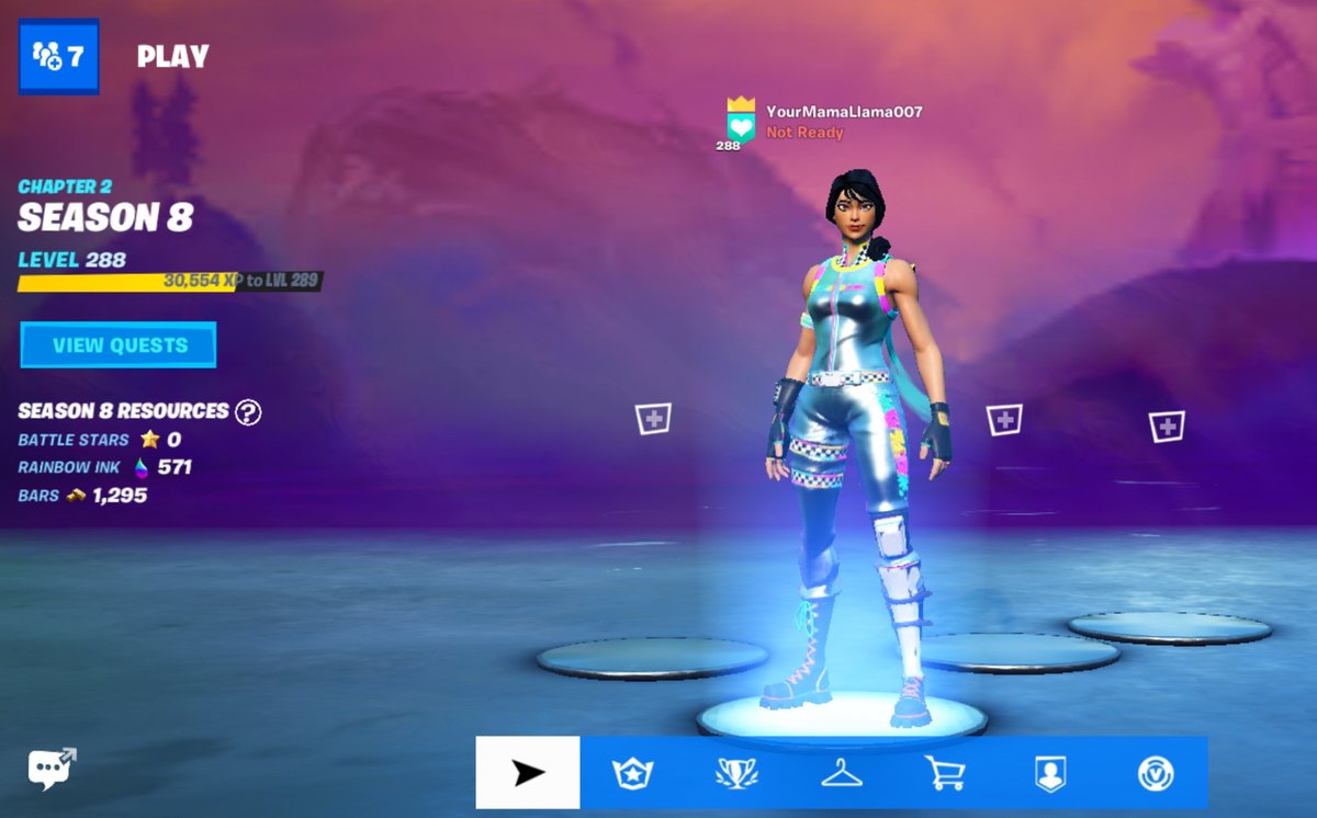 MobileMamaLlama's tweet photo. Finally 2 Accounts 60 Levels! #ReferAfriend #RainbowRacer β
πππ£ #Fortnite #FortniteSeason8 #TheGrindWasReal π₯Ί https://t.co/dKrZUF5bZN
