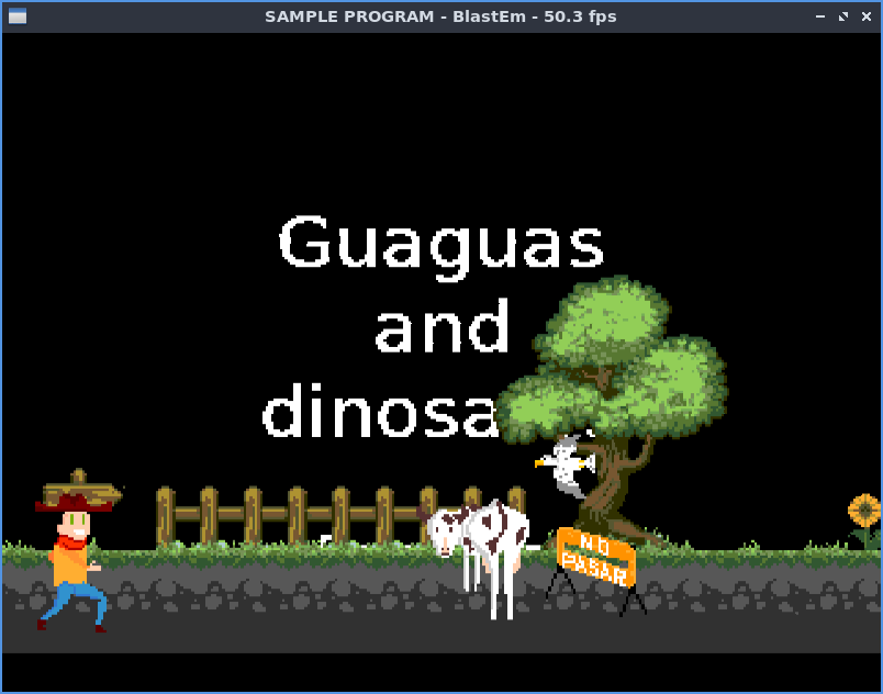 zerasul's tweet photo. WIP: Guaguas and Dinosaurs. juego desarrollado para la #TerritorioJamtoday Online. Aun queda mucho por hacer pero; aqui teneis nuestro juego desarrollado en #sgdk y usando #genesiscode. https://t.co/kGFZYYYK7l