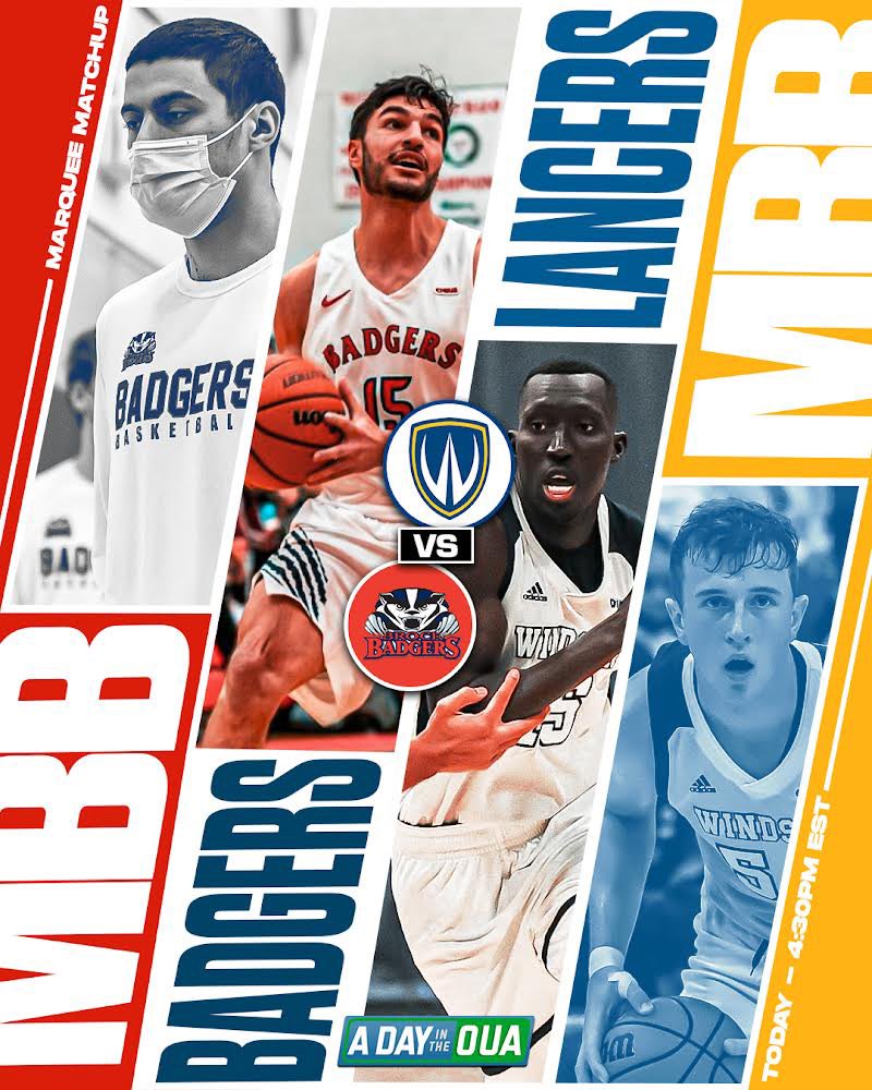 MARQUEE MATCHUP #2

The @WindsorMBB head to Brock to take on the <a href="/BrockMensBall/">Brock Men’s Basketball</a> in a battle of two top teams in the Western Conference!

Coverage is LIVE now on OUA.tv so make sure you tune in.

#OUA #USPORTS #ADayintheOUA