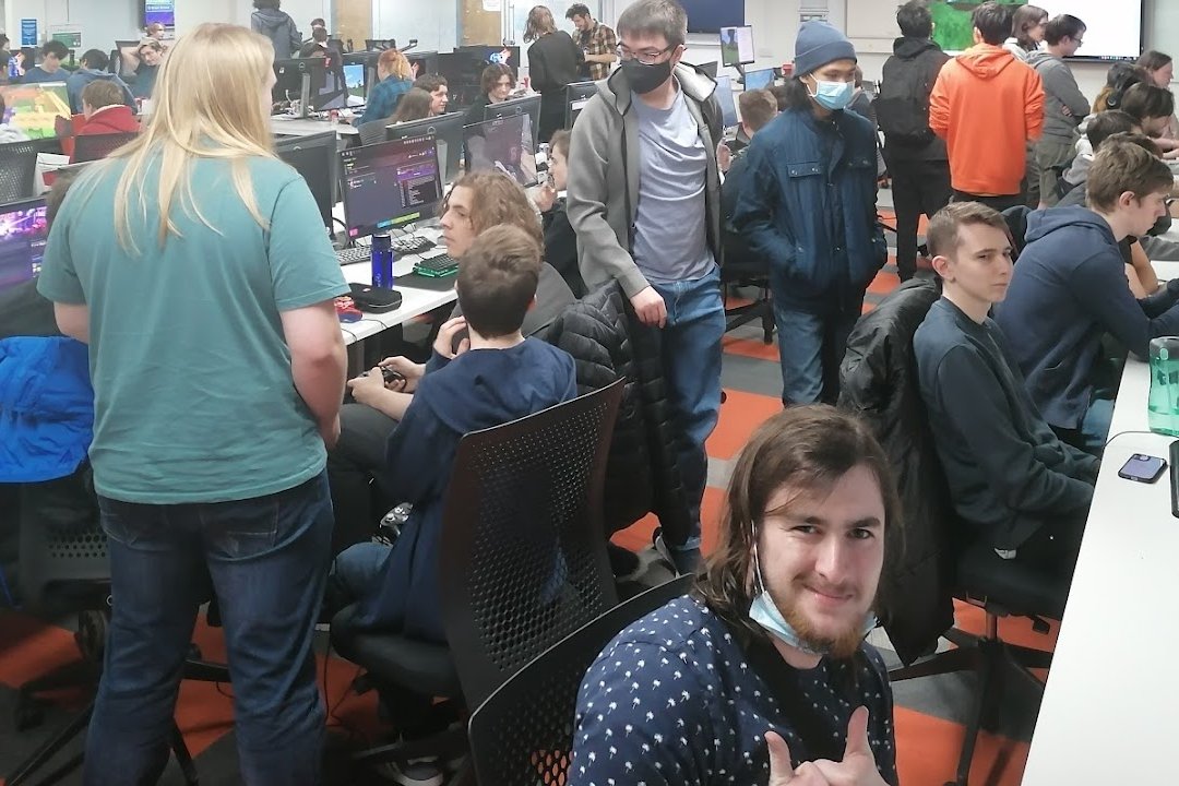 ECS students gaming in Zepler