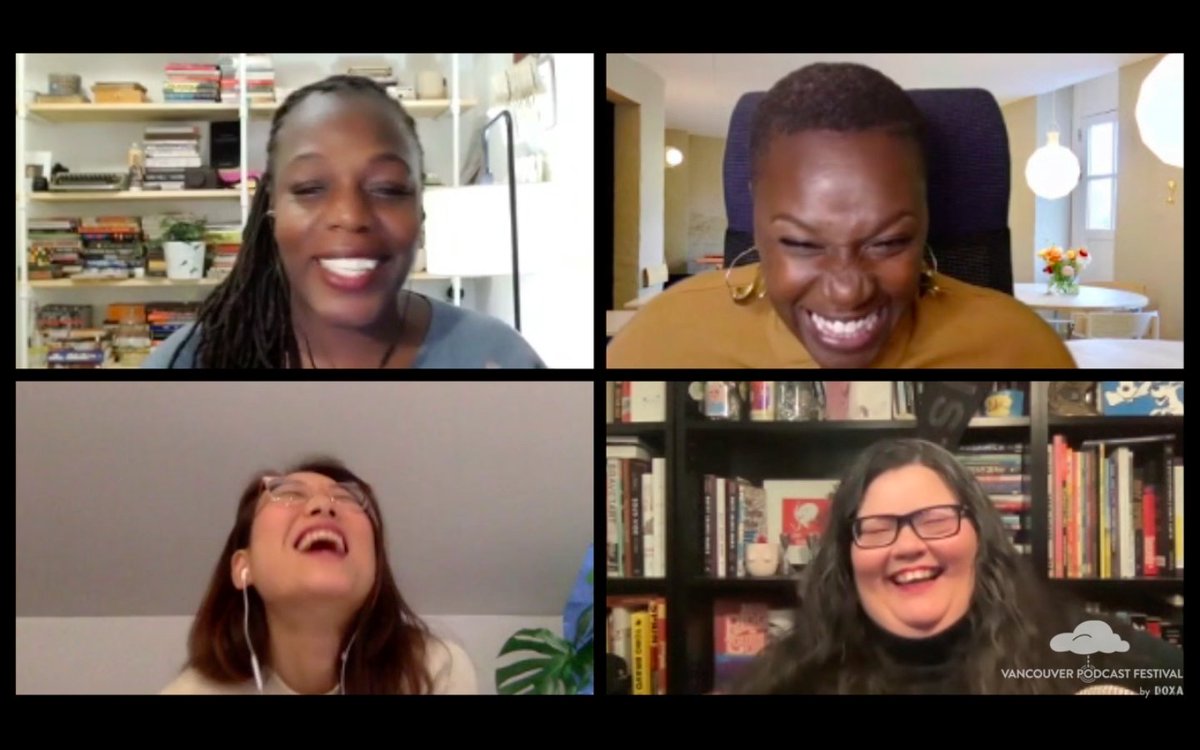 RealVanPodFest's tweet photo. What happens when you "find your people"...pure joy! #vanpodfest @mediagfs @_AndreaWarner https://t.co/WeccVTj9sJ