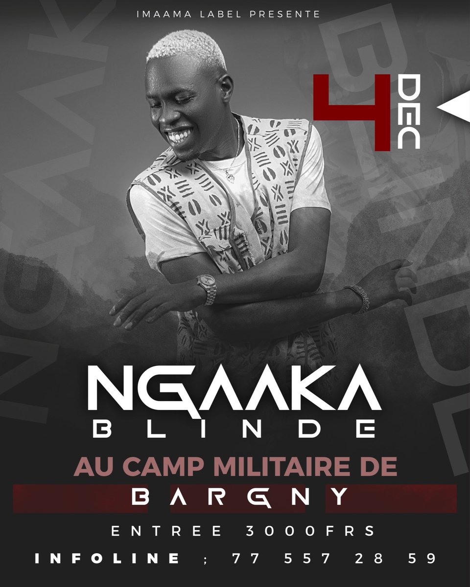 RDV CE SAMEDI 4 DÉCEMBRE AU CAMP MILITAIRE DE BARGNY POUR UN « METTI SHOW » AVEC 
IMAAMA-LABEL VENEZ NOMBREUX GARS… FLAMME AK FEU🔥 🔥🔥