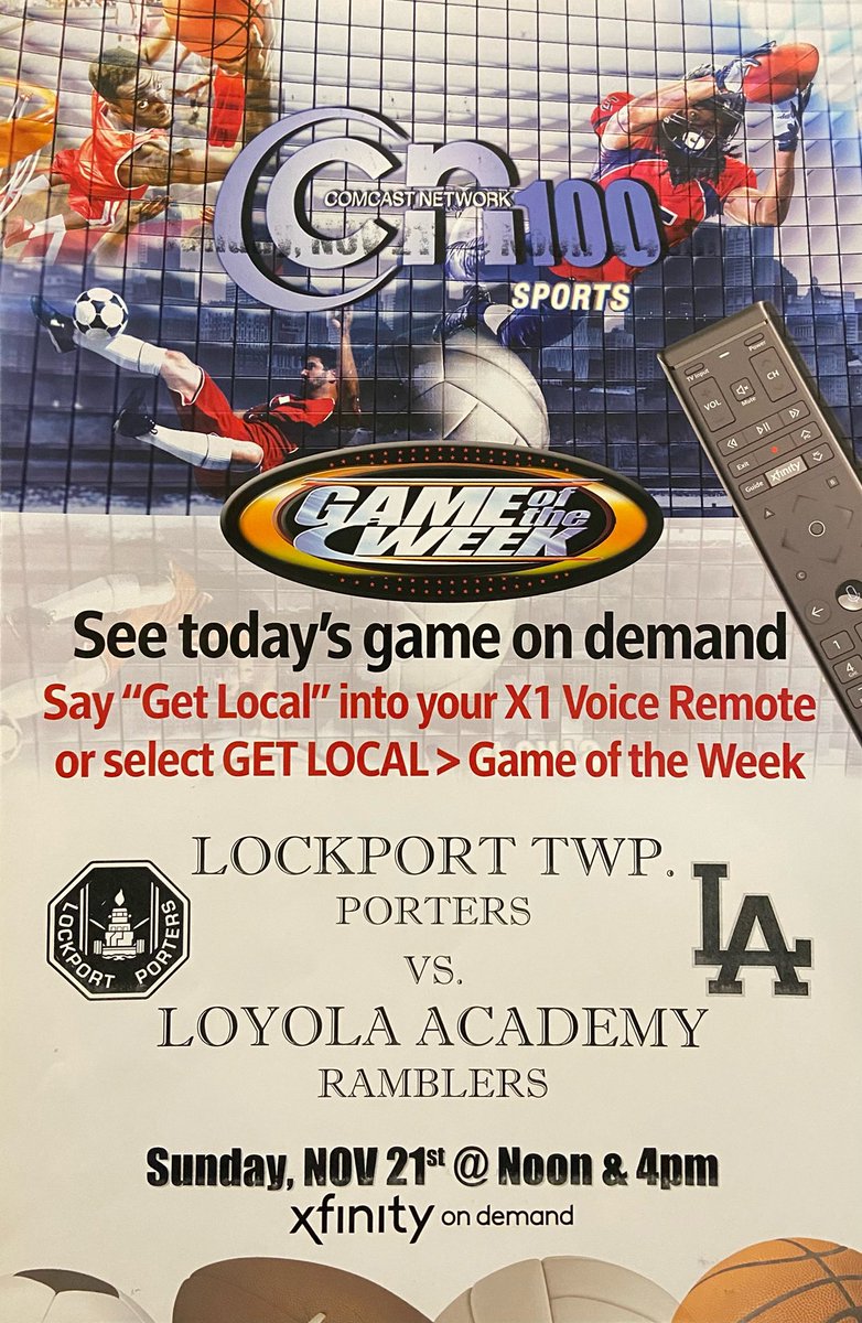 CN100Sports's tweet photo. CN100Sports #GameoftheWeek @LTHSfootball vs @LAGoRamblers – Football Watch replay all this week on Comcast Channel 100 or #XfinityOnDemand under Get Local - All High School Sports. For air times visit https://t.co/OEJKKKhwlB https://t.co/I5W8sdvjZg