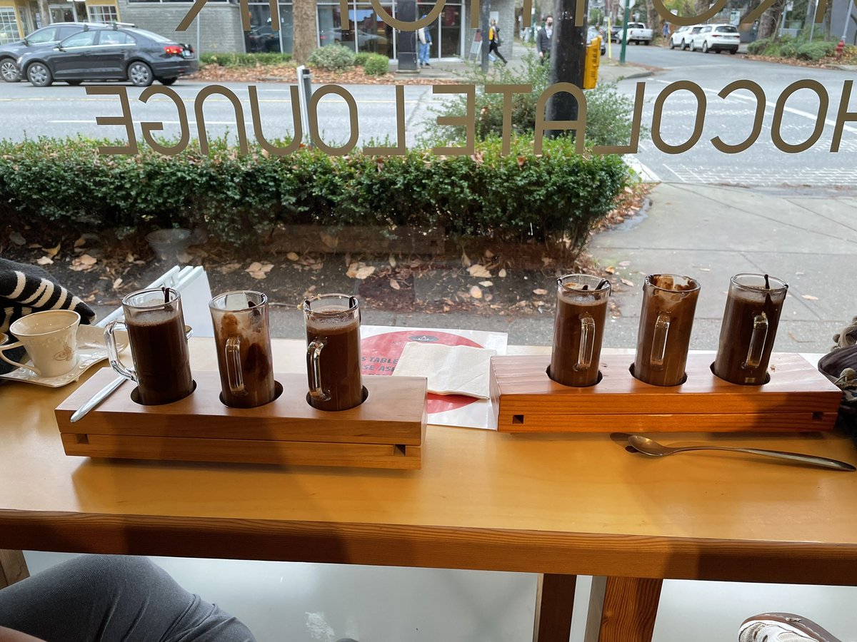 patrickbpenguin's tweet photo. I found a Hot Chocolate Lounge! My Dark Ginger and Pineapple is amazing. They even have Hot Chocolate Flights! #amazingfind https://t.co/ediXf0GsrB