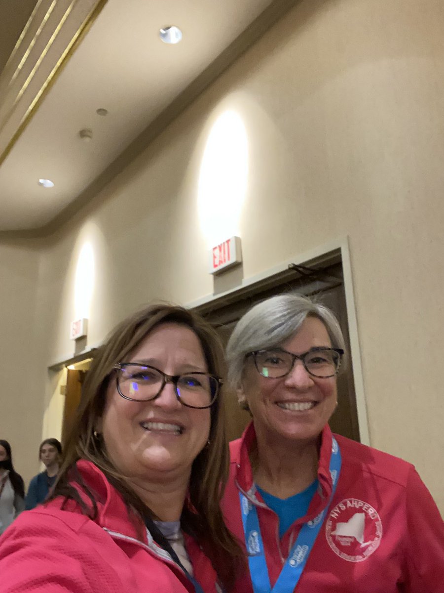 ⁦<a href="/NYSAHPERD/">NYS AHPERD</a>⁩  conference and Twining with ⁦the rockstar ⁦<a href="/MegaeraR/">Megaera Regan (she/her)</a>⁩ It was so nice to be in your presence!