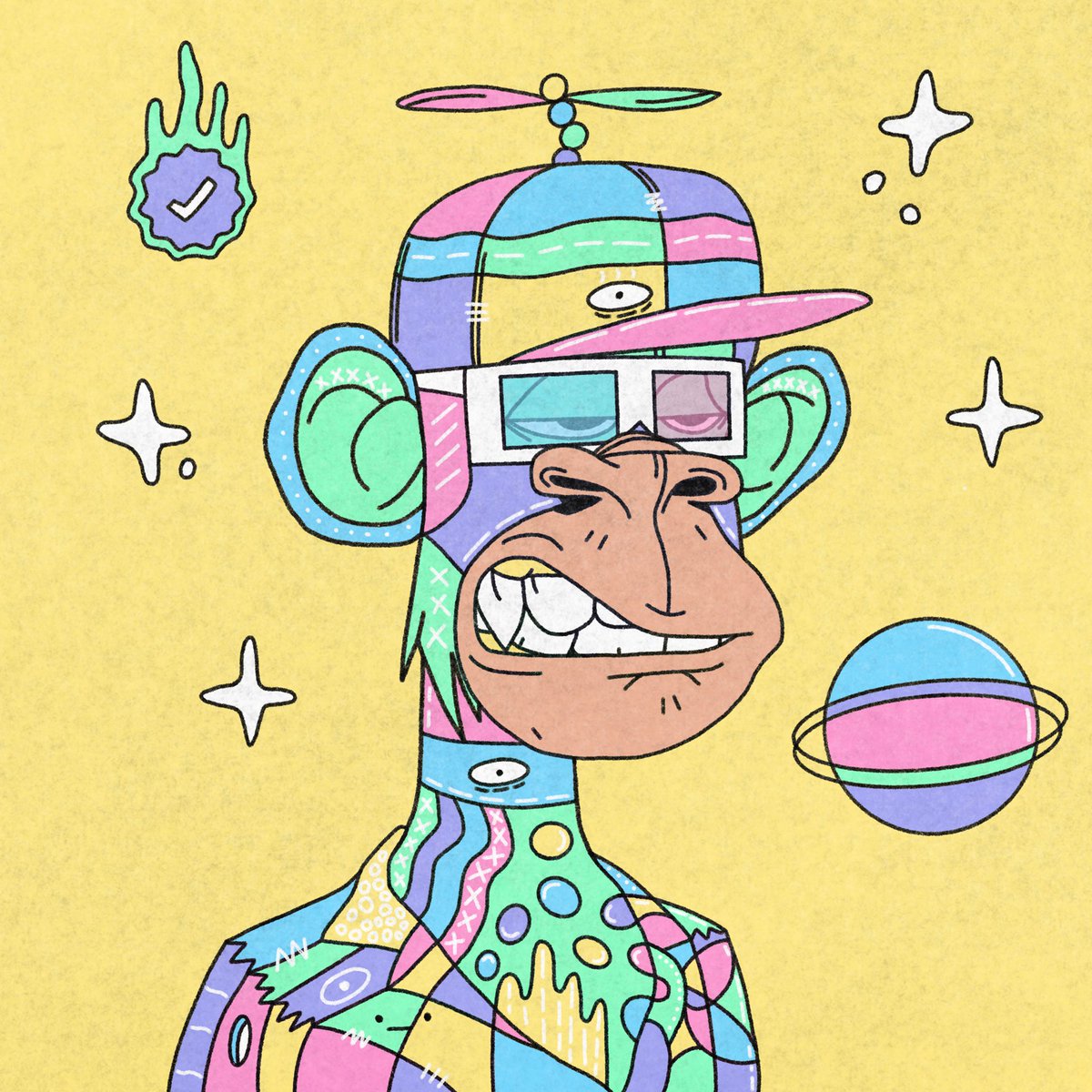 Let’s do a quick giveaway, 1 free #SLAPES NFT, 1 HOUR! ⏱

RT and tag 3 Frenss
Starting: NOW!
🌈👀🍌

#NFTs #NFTGiveaway