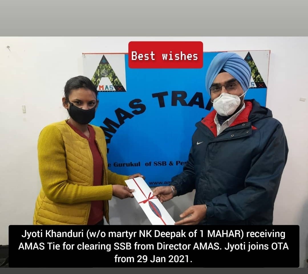 colmpsingh's tweet photo. Jyoti resides in dehradun has a daughter and a son and both want to wear uniform like their father and mother. It was indeed a proud moment for me as a mentor to meet jyoti and her family as well as my other students  who were passing out . #OTAChennai @amastraining https://t.co/11LpxJZ8WV
