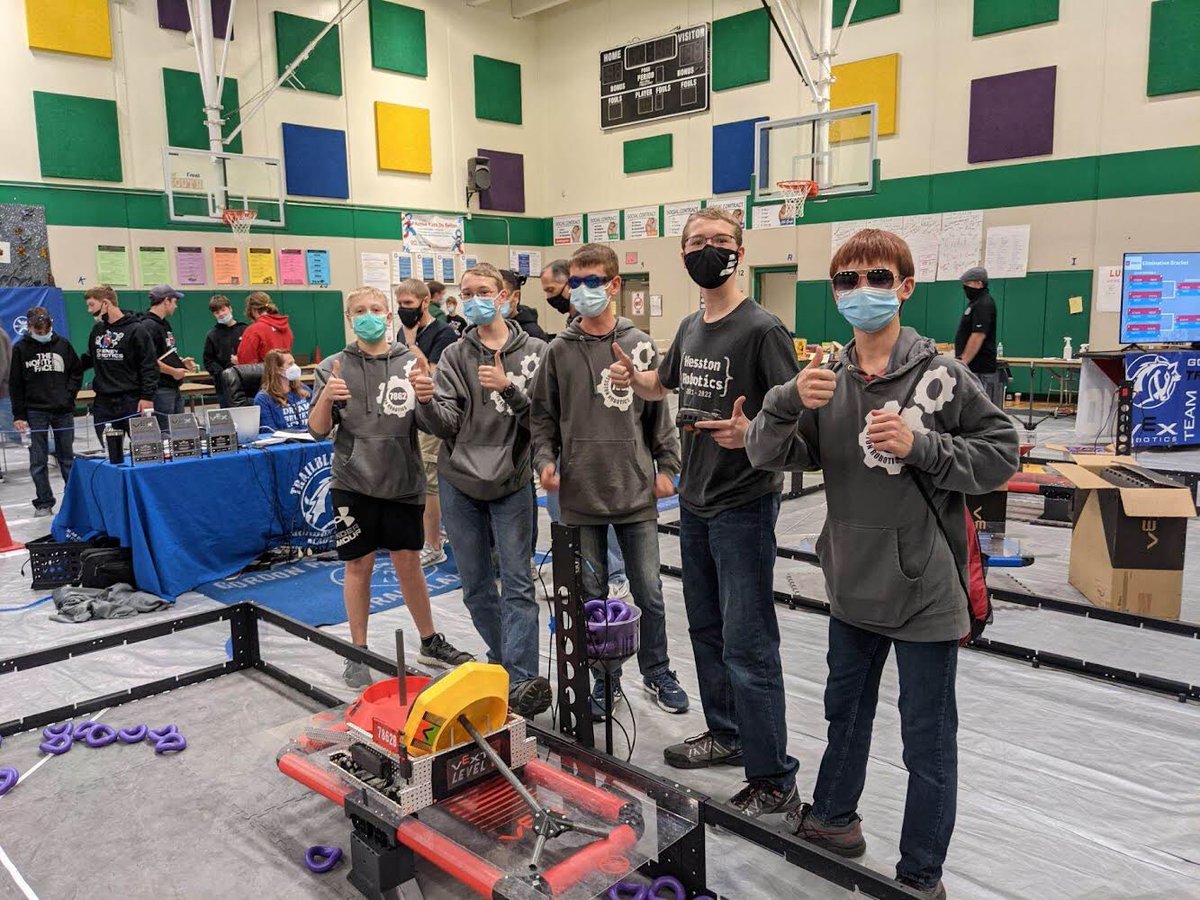 I sent some rookies today because they earned the right to compete. My expectations were not high. They finished 5th in Skills which will probably qualify for State, and they finished 2nd in the tournament with the Baldauf twins. Very proud of Reece &amp; Eli.