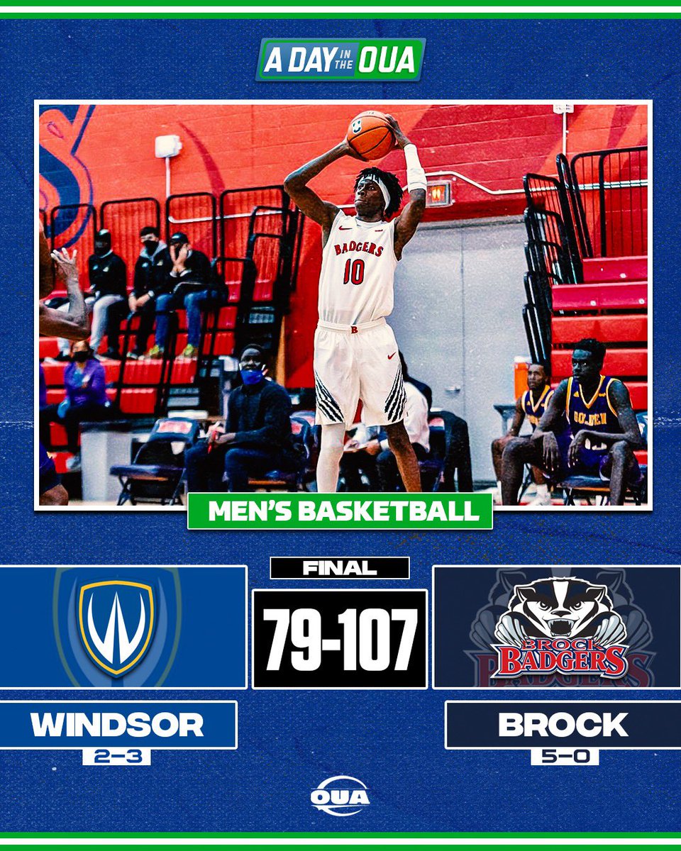 adayintheoua's tweet photo. FINAL SCORES 🏒🏀🏐

And with that the final games of the day have wrapped up with the @Varsity_Blues, @brockbadgers and @uOttawaGeeGees emerging victorious in our marquee matchups!

We hope you enjoyed today’s broadcast and thank you for watching #ADayintheOUA!

#OUA #USPORTS https://t.co/Yrx1homHxI