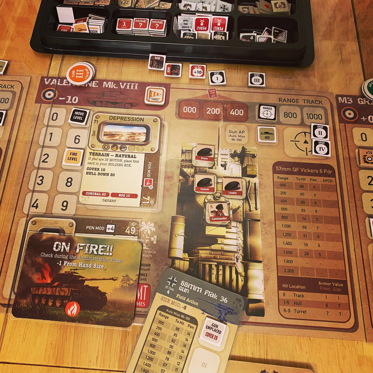 PastorJoelT's tweet photo. Yeah, those German 88s will ruin your Valentine. Love the new ATG rules in TANK DUEL EXPANSION 1! @gmtgames https://t.co/ObtVsNaonm