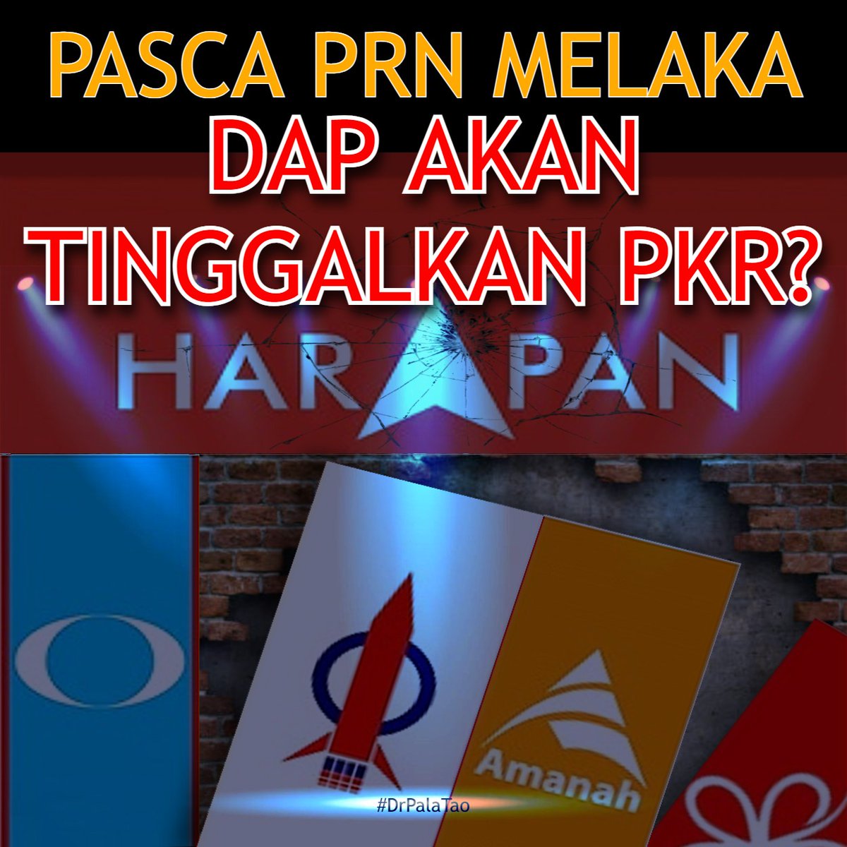 DrPalatao's tweet photo. PASCA PRN MELAKA, DAP AKAN TINGGALKAN PKR?
PRN Melaka satu tamparan hebat bagi Anwar
https://t.co/zNL813yHkH https://t.co/lAdij3hEmg