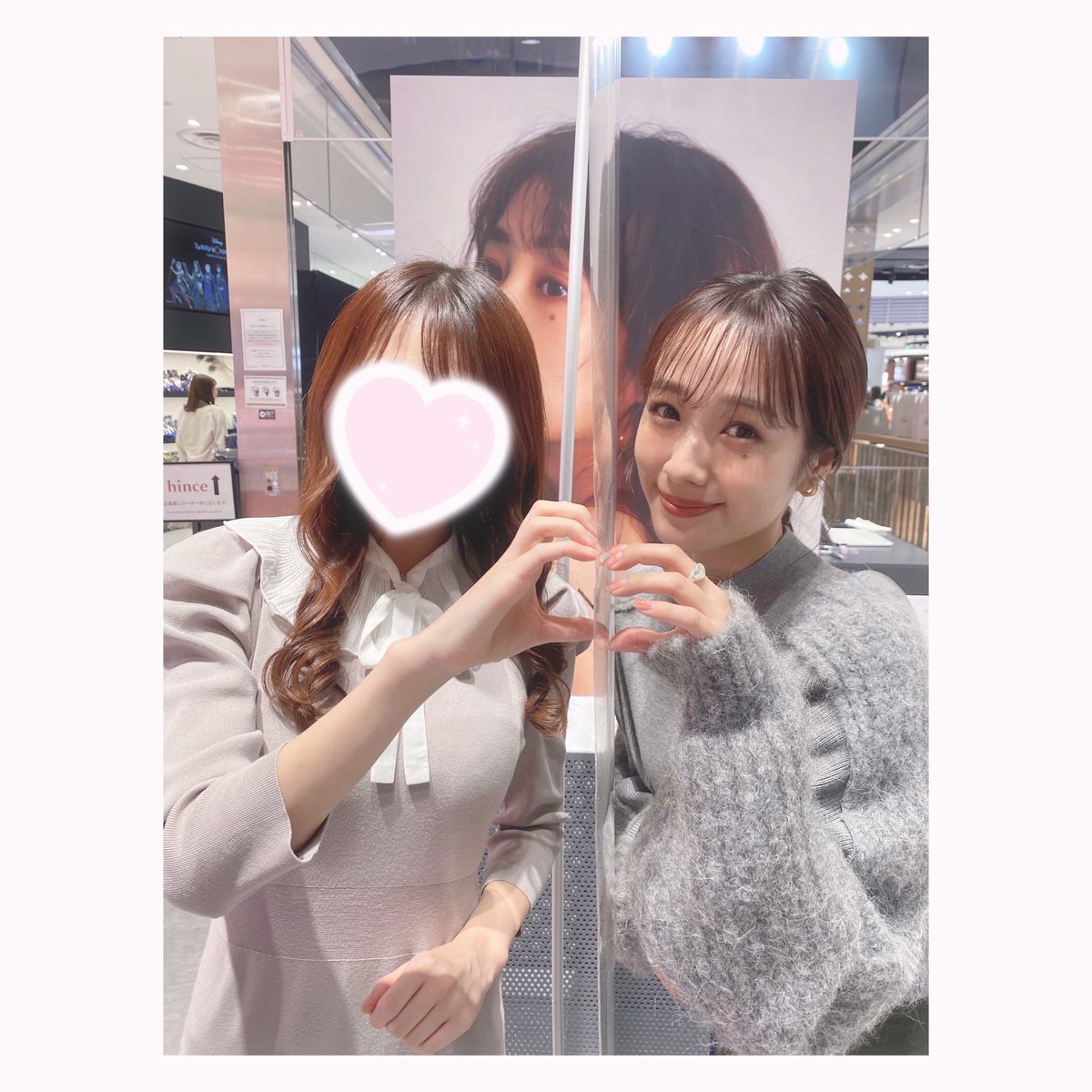 今年ラスト希美ちゃん。
昨日も世界一かわいくて優しくて大好きでした🥲🤍
来年はもっとたくさん会えますように。
ハートずれてるようで真ん中ぴったり🥺笑

<a href="/Maeda_Nozomi/">前田希美</a> ♡