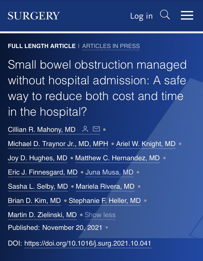 SURGERY Journal tweet media