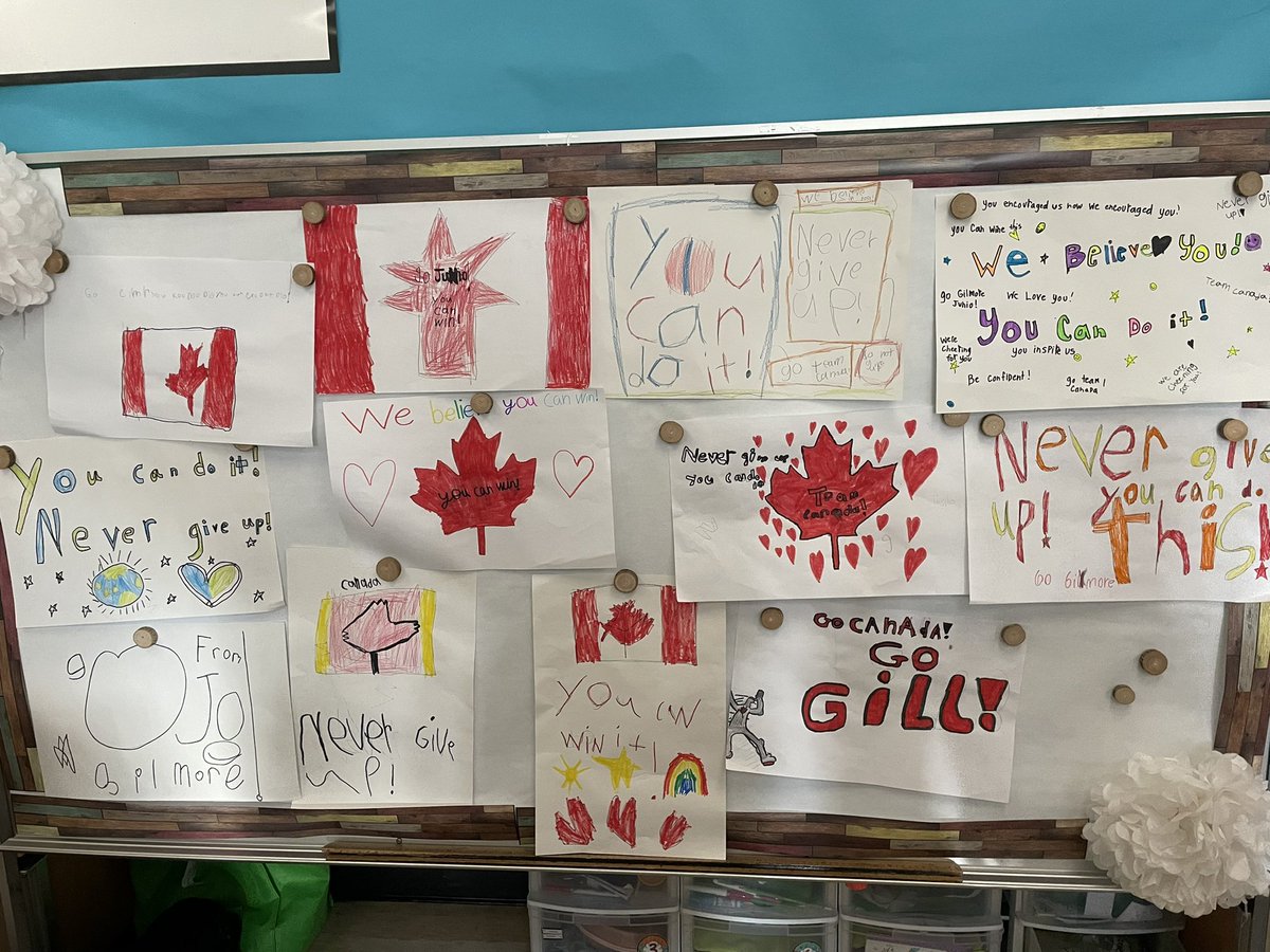 MrsASekhon's tweet photo. A little encouragement for @cdnhappygilmore as he skates this weekend. Division 9 believe in you! You’ve got this! #gilschamps #classroomchamps https://t.co/stEHKc0bsl