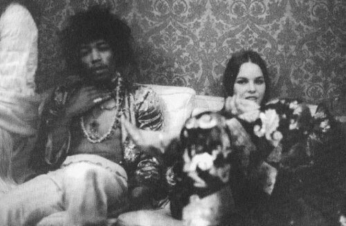 Jimi Hendrix and Michelle Phillips, 1967