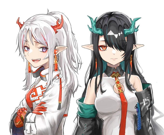 シー&ニェン
#アークナイツ #明日方舟  #Arknights 
#絵描きさんと繋がりたい 