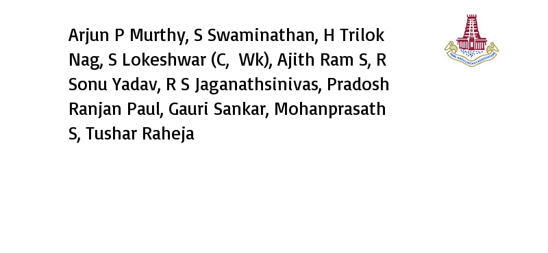 Tamil Nadu - Playing XI #TNvSAU #U25StateATrophy