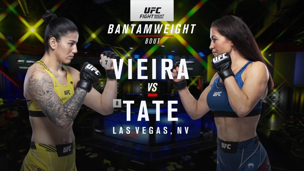 BEKIJK DE GEVECHTEN VAN UFC: VIEIRA VS. TATE campsite.bio/veronicafight #UFCVegas43