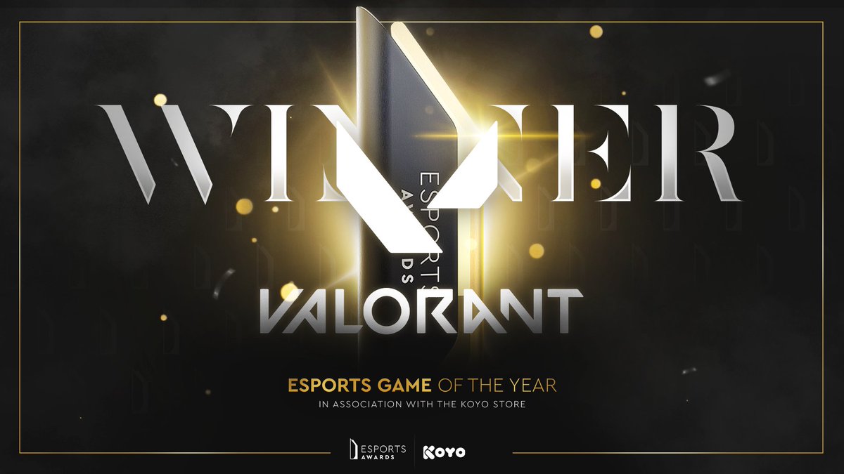 esportsawards's tweet photo. And the winner of the Esports Game of the Year award in association with @thekoyostore is... 

@PlayVALORANT

CONGRATULATIONS!! 🏆 https://t.co/yDl0ghlnu2
