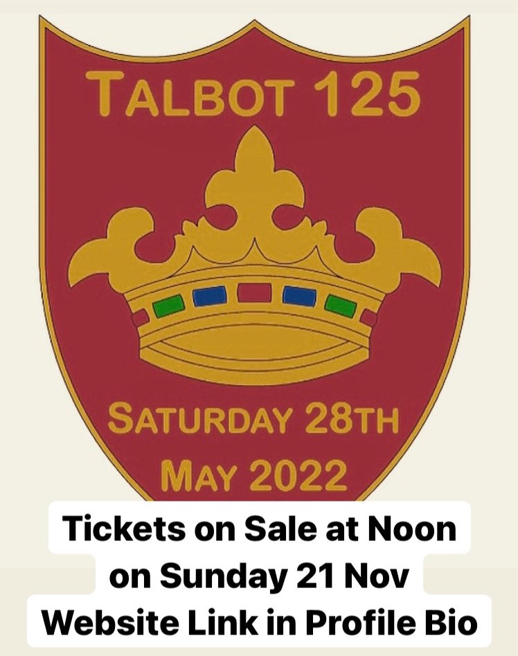 Worksop_Talbot's tweet photo. Tickets go on sale tomorrow at Noon for the #Talbot125 event. They can be purchased through the link on our profile bio.
Ticket prices
Dinner Ticket: ยฃ42.15 (inc. fees)
Dinner + 1 Nightโs Accommodation w/ Breakfast: ยฃ78.90 (inc. fees) #UTC ๐
@worksopcollege @oldworksopians https://t.co/BuWYueqxZE