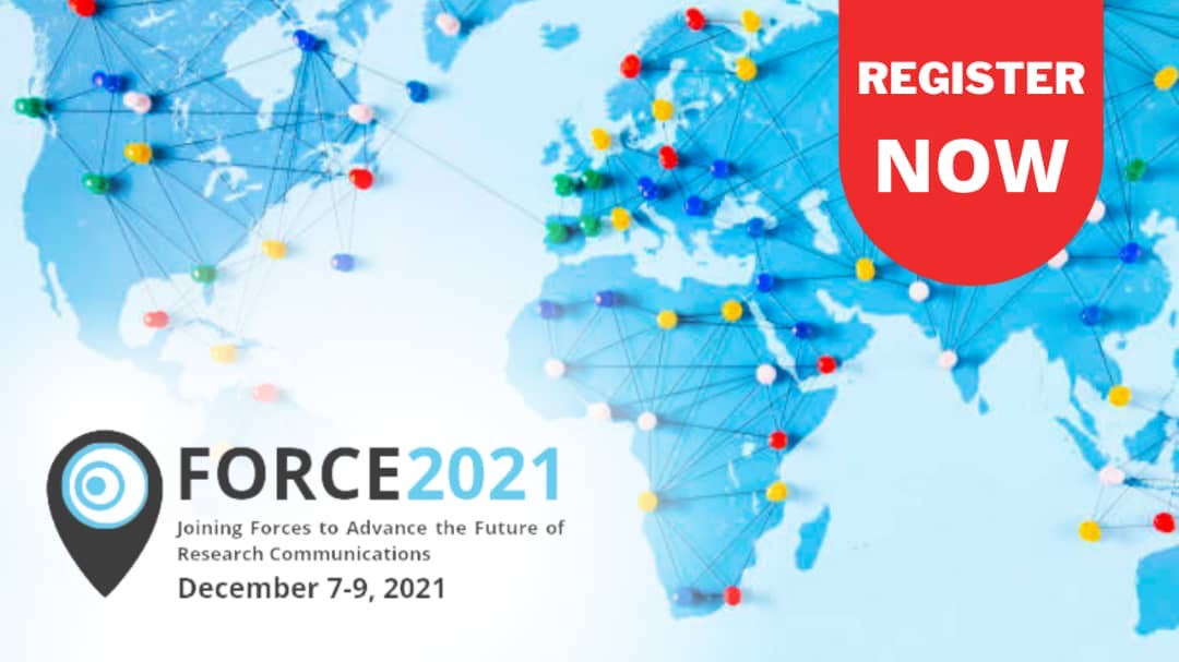 FORCE11rescomm's tweet photo. The #FORCE2021 conference is starting in TOMORROW! There is still time to register https://t.co/b7brRyPnGe Conference programme is https://t.co/liPQaVSw0o See you there! https://t.co/0ugukifbZG