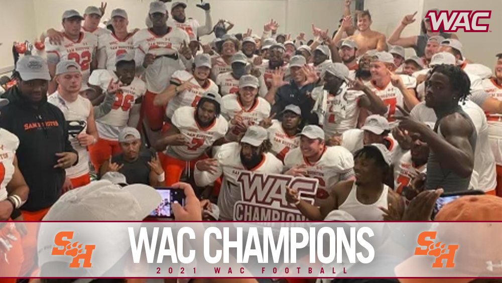 🏆 WAC FOOTBALL CHAMPIONS 🏆

A perfect 10-0? Yeah, <a href="/BearkatsFB/">Sam Houston Football</a> did that 😎 Good luck in the postseason Kats! #WACfb