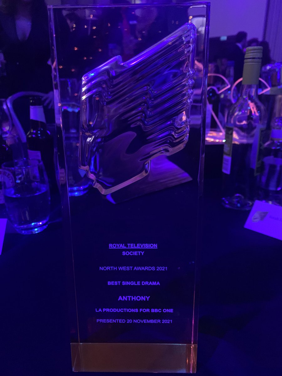 LAProductionsUK's tweet photo. Victorious at the #rtsnw awards. ANTHONY wins Best Single Drama. https://t.co/GzzwkZAZzO