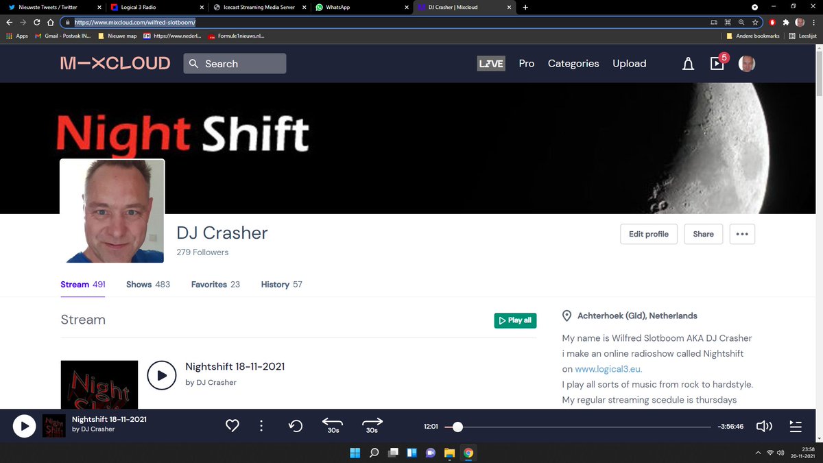 Crasher1969's tweet image. #NowPlaying #LastTrack on Nightshift:
Tiësto - The Business.
Thnxxx for tuning in tonight, see you back on Thursday.
Check out Mixcloud to hear this one and others again.
mixcloud.com/wilfred-slotbo…