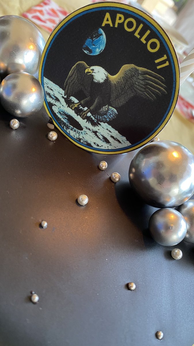 NickWeirShowbiz's tweet image. Last year it was the #SaturnV booster, and this year it’s the #Apollo11  #CommandModule, (with that beautiful logo #MissionPatch) that gets a tribute on my birthday. (~All edible, and all very tasty!). #Happy.