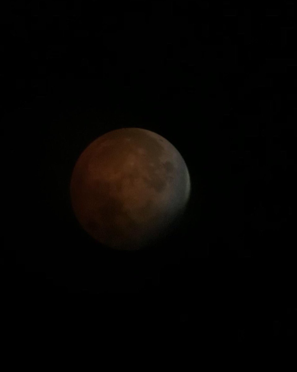 I got some pictures from last night’s partial lunar eclipse!