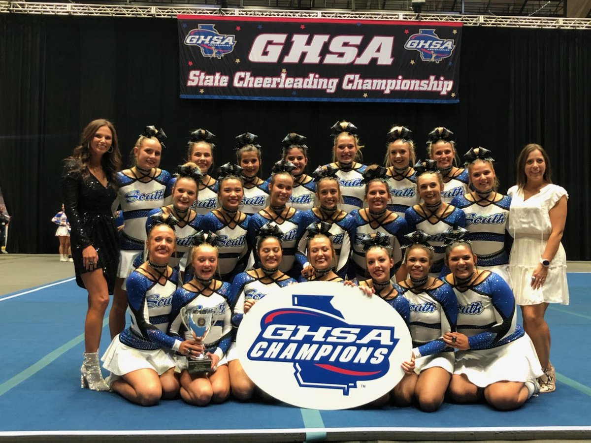 OfficialGHSA's tweet photo. Class 7A | Cheerleading Championship
The War Eagles of #SouthForsyth are the 2021 
#7ACheerleading 📣🏆

@Nfinity     @GPBsports
@NFHSNetwork     @teamip https://t.co/fqs71sbaKA