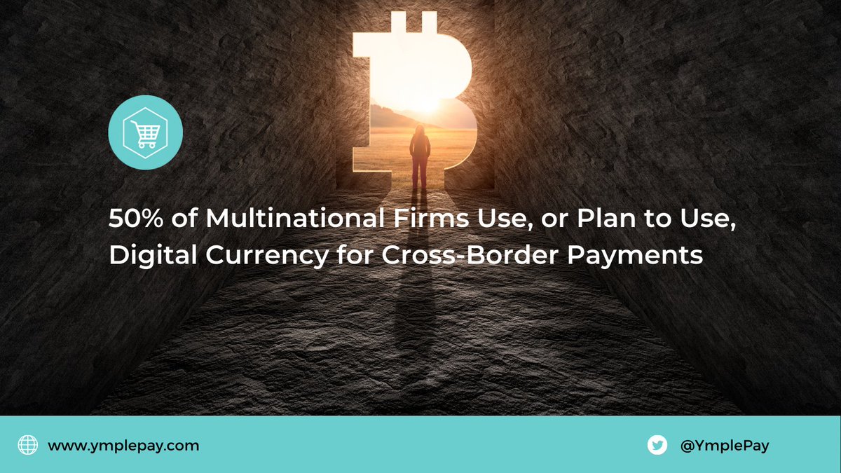 YmplePay's tweet photo. 50% of Multinational Firms Use or Plan to Use, Digital Currency for Cross-Border Payments.
A simple and secure way to pay with crypto online.
👇
https://t.co/AbTnwuAJWg

#bitcoin #blockchain #paymentprotocol #blockchainpayment #cryptopayment #crypto #PayWithYmple #investing #btc https://t.co/ScaAdqp7Kr