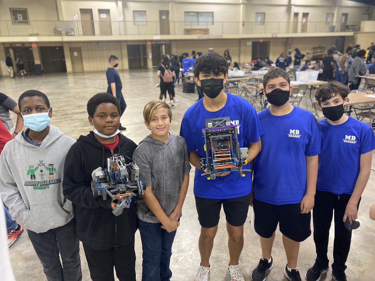 MDCPSRobotics's tweet photo. A shoutout to the @nms_sharks Robotics Team as they participate in today’s @VEXRobotics at the @miamiyouthfair representing @MDCPS. #ItTakesSTEAM @STEAMDesignated @MDCPSSTEAM @MDCPSAcademics @inst_technology @CTEMiami @diez_marco @kim_seitz @yami7202 https://t.co/mUkZ6rsQn1