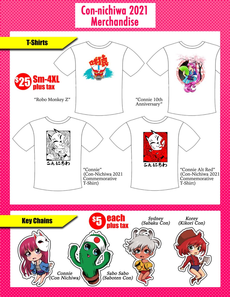 Don't forget to swing by our merchandise table in the vendor hall and get some of our 2021 merch, we also have the 10 year anniversary shirts available as well.