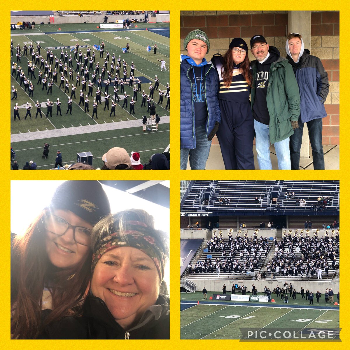 MSchrembeck's tweet photo. Last time to see @uakronmusic Marching Band this season. They sounded and looked fantastic this year- congratulations to @em_schrem and the whole band on a great year! #OhiosPride #GoZips 🦘@uakronbcas @RSchrembeck @EldenSchrembeck https://t.co/t332j9ZYfg